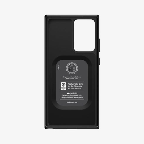 ACS01388 - Galaxy Note 20 Ultra Thin Fit Case in black showing the back